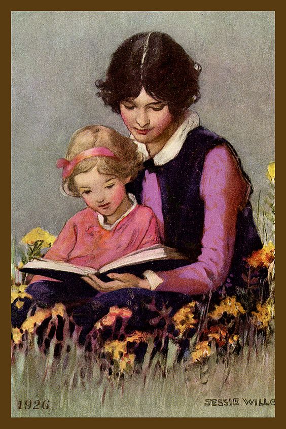 Mother and Daughter Reading by Jessie Willcox Smith 1926